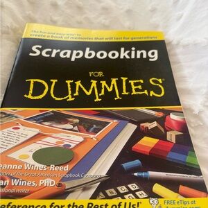 Scrapbooking for Dummies Book - Black and Yellow Cover